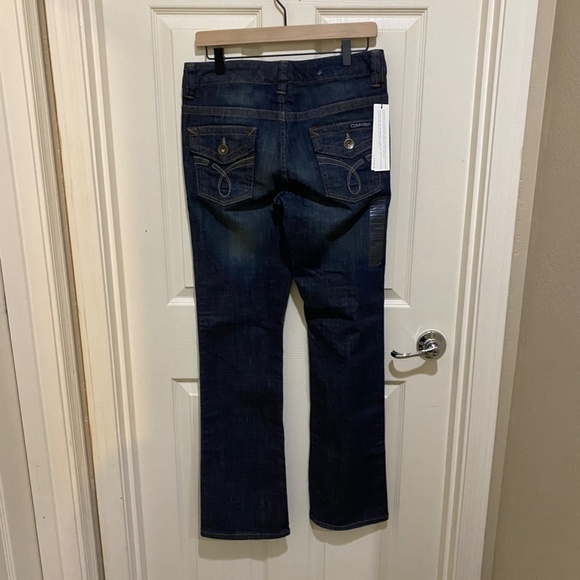 Calvin Klein Lean Boot Cut Jeans w/ Flap Pocket- Sz 6 - Picture 4 of 11